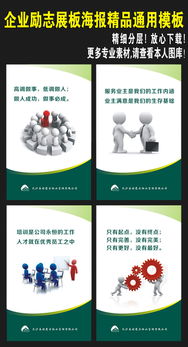 企業勵志展板海報 激發團隊力量的視覺藝術